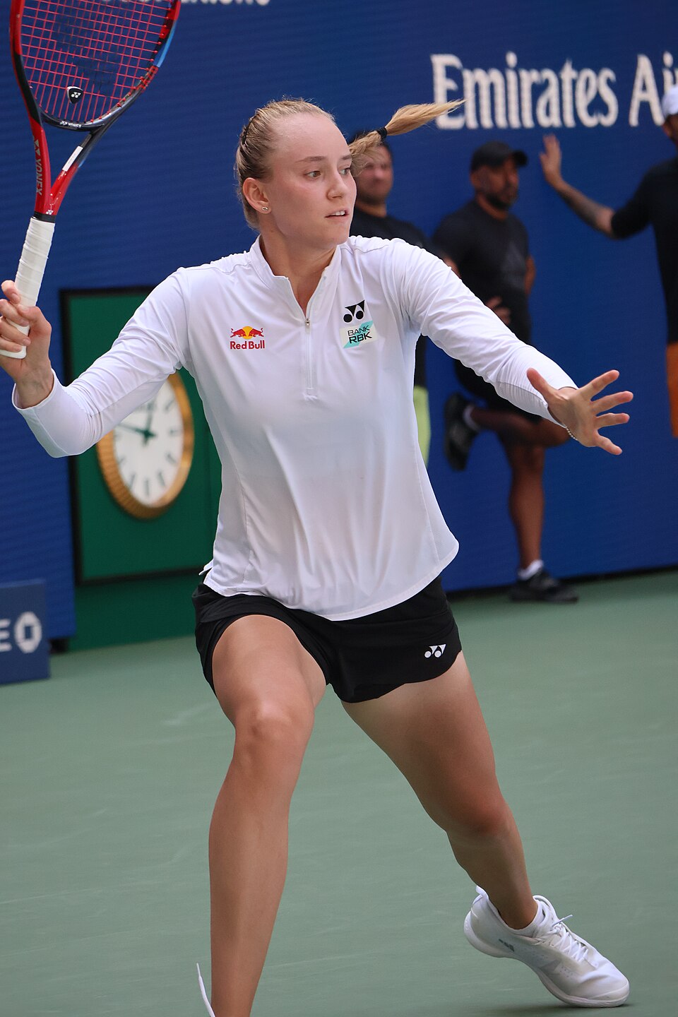 Elena Rybakina at a match