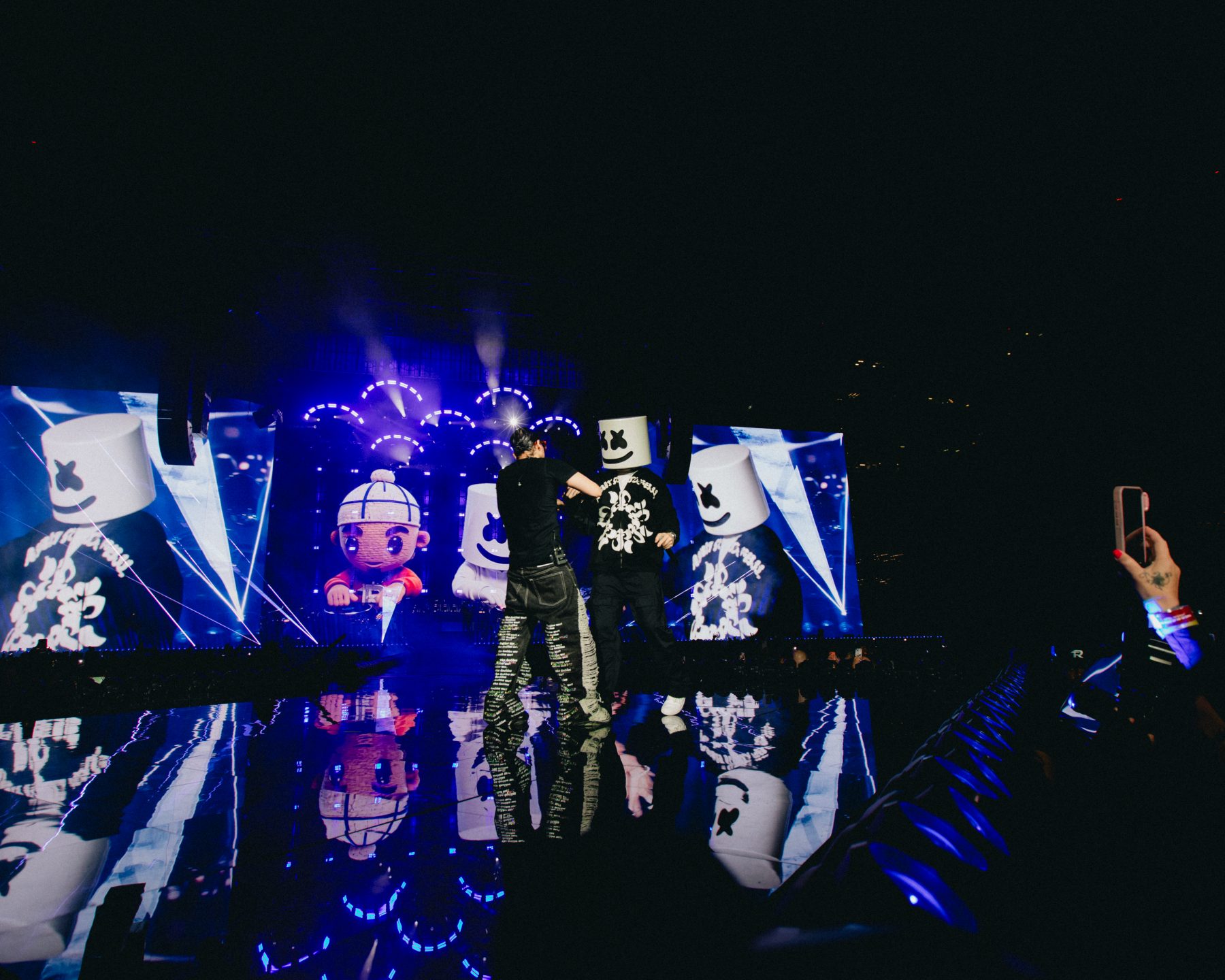 Fuerza Regida & Marshmello at San Diego's Petco Park on Thursday (June 18).