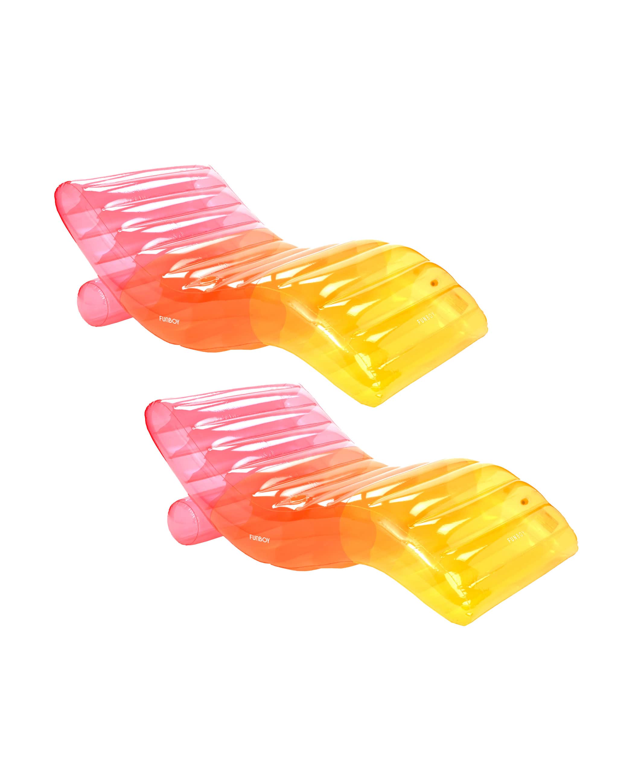 Funboy Clear Rainbow Chaise Lounger