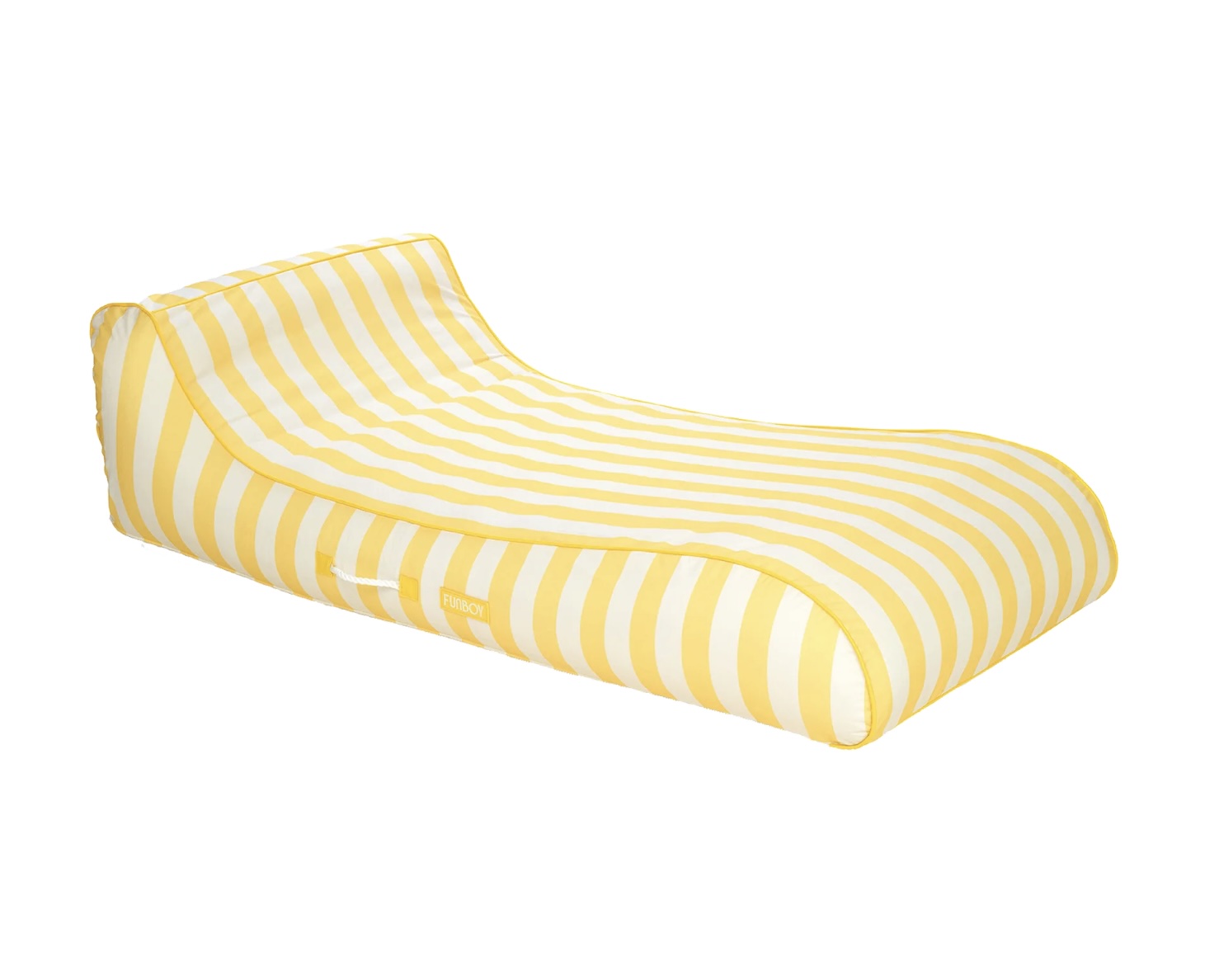 Funboy Yellow Striped Cabana Fabric Sunbed Lounger