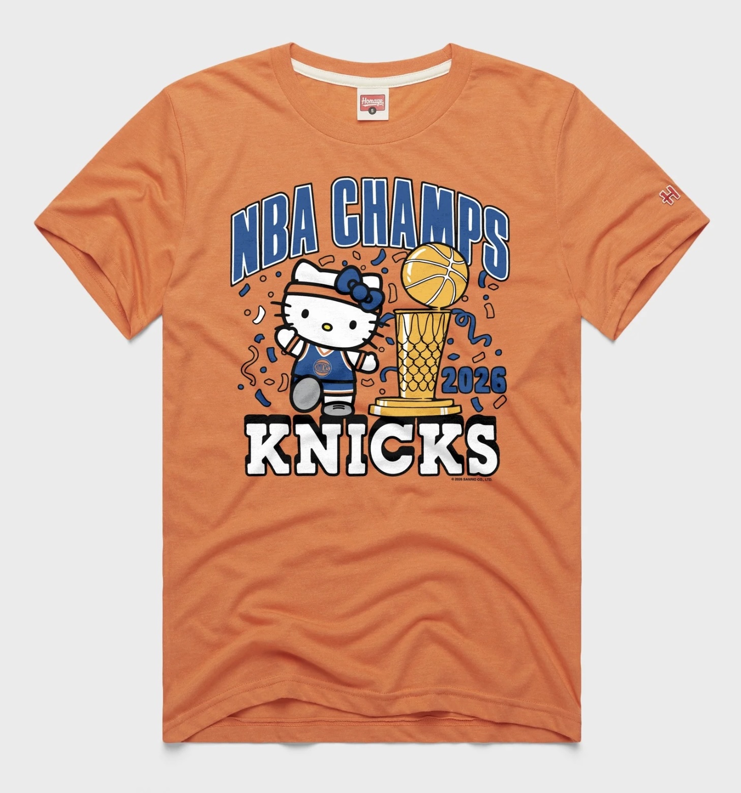 Hello Kitty x New York Knicks NBA Champs 2026 T-Shirt