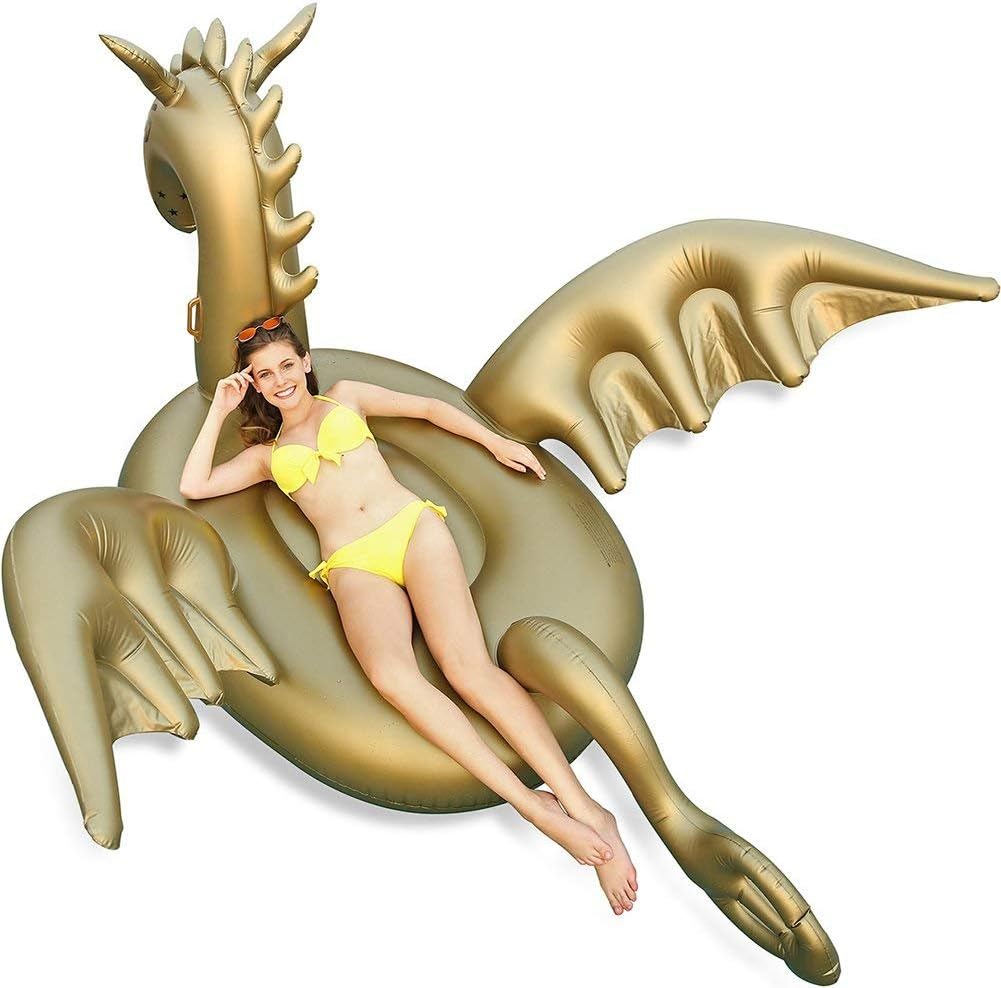 Luxy Float Golden Dragon Pool Float