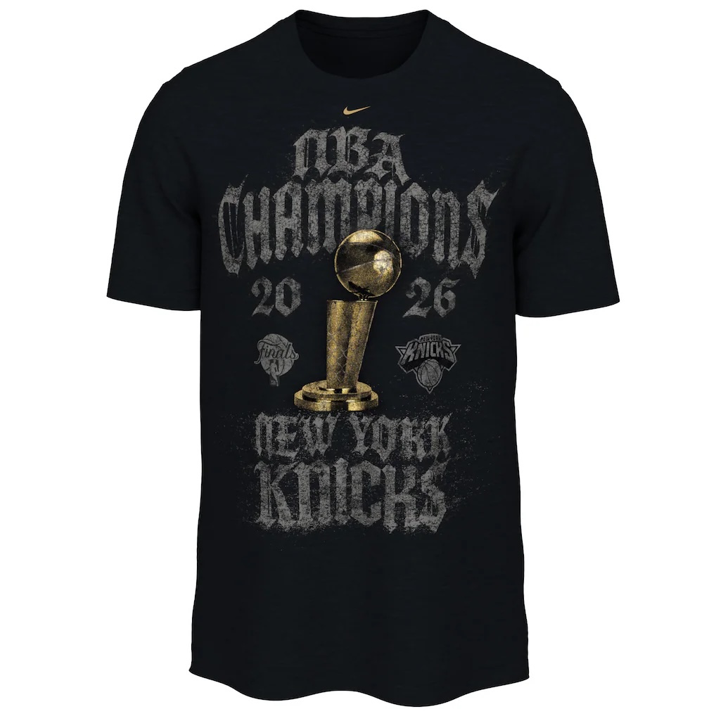 New York Knicks Nike 2026 NBA Finals Champions Locker Room T-Shirt