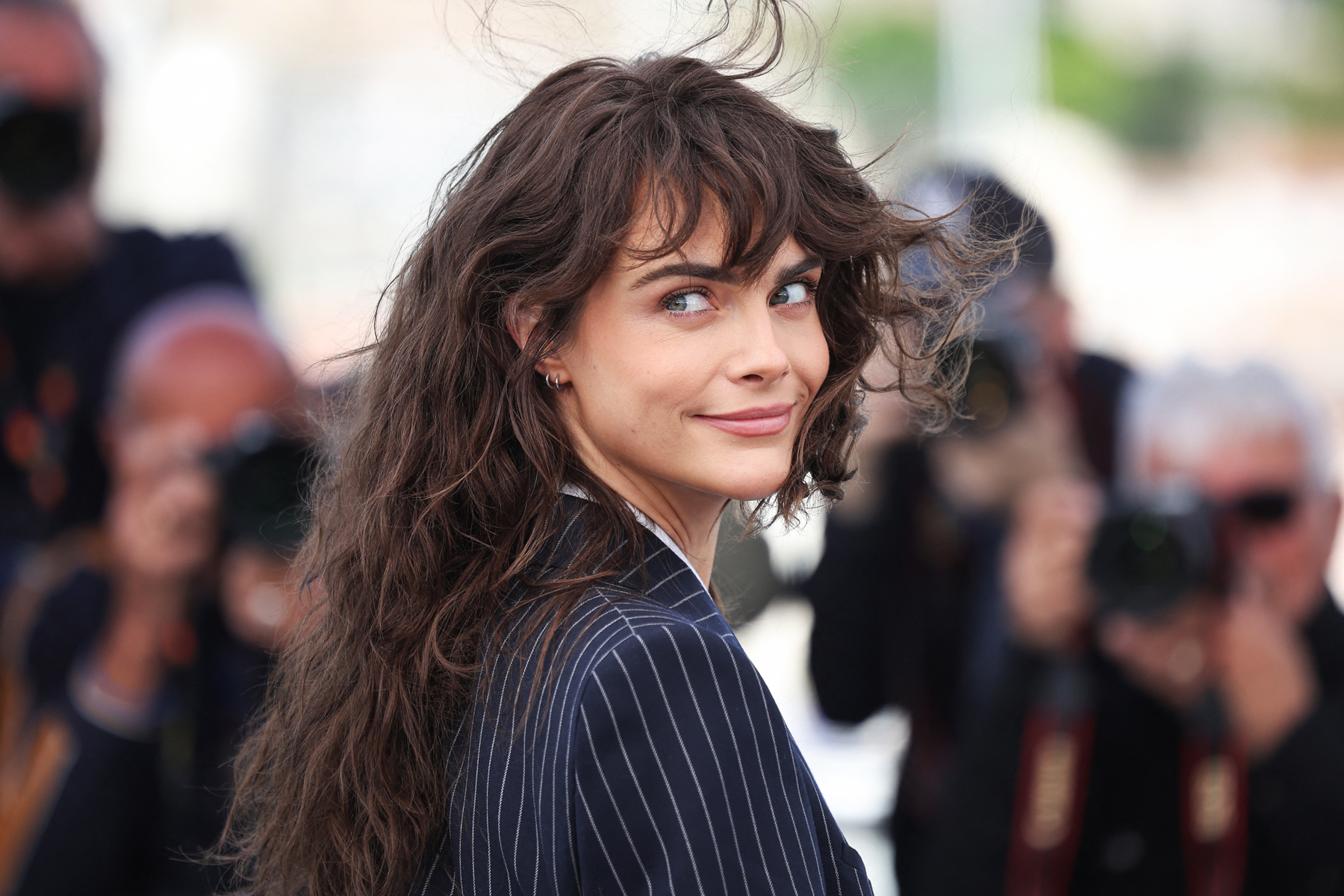 British model Cara Delevingne poses during a photocall of the film "Club Kid" at the 79th edition of the Cannes Film Festival in Cannes, southern France on May 15, 2026. (Photo by Valery HACHE / AFP via Getty Images)