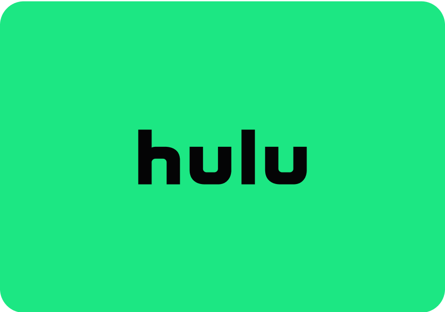 Hulu logo in black letters on a bright green background.
