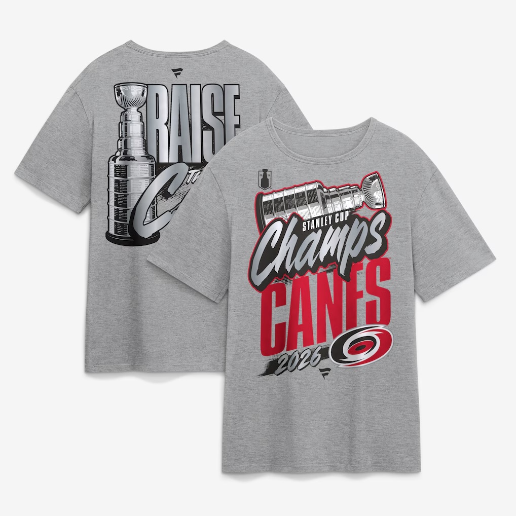 Carolina Hurricanes Fanatics 2026 Stanley Cup Champions Authentic Locker Room T-Shirt