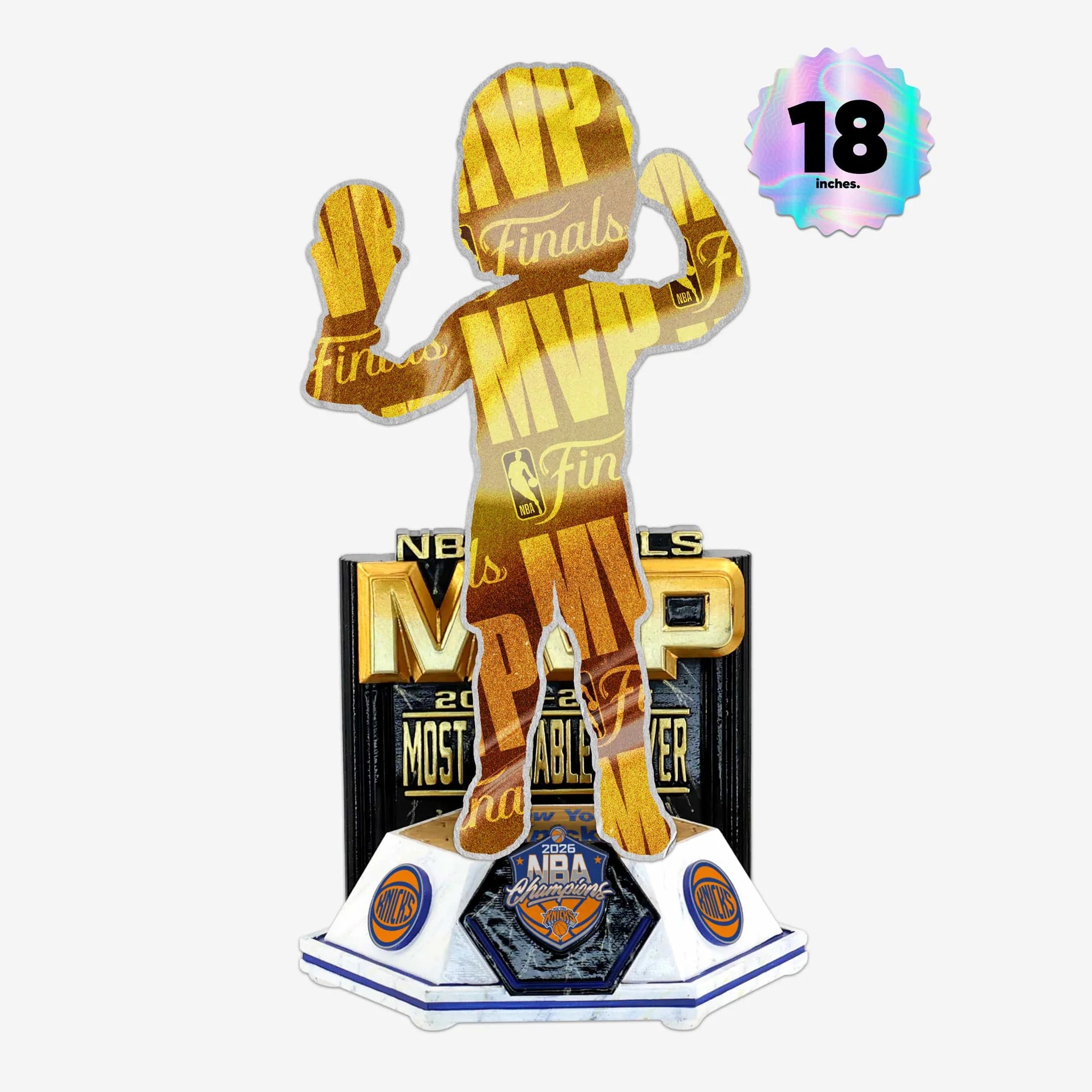 Jalen Brunson New York Knicks 2026 NBA Champions MVP Celebration 18 in Bobblehead