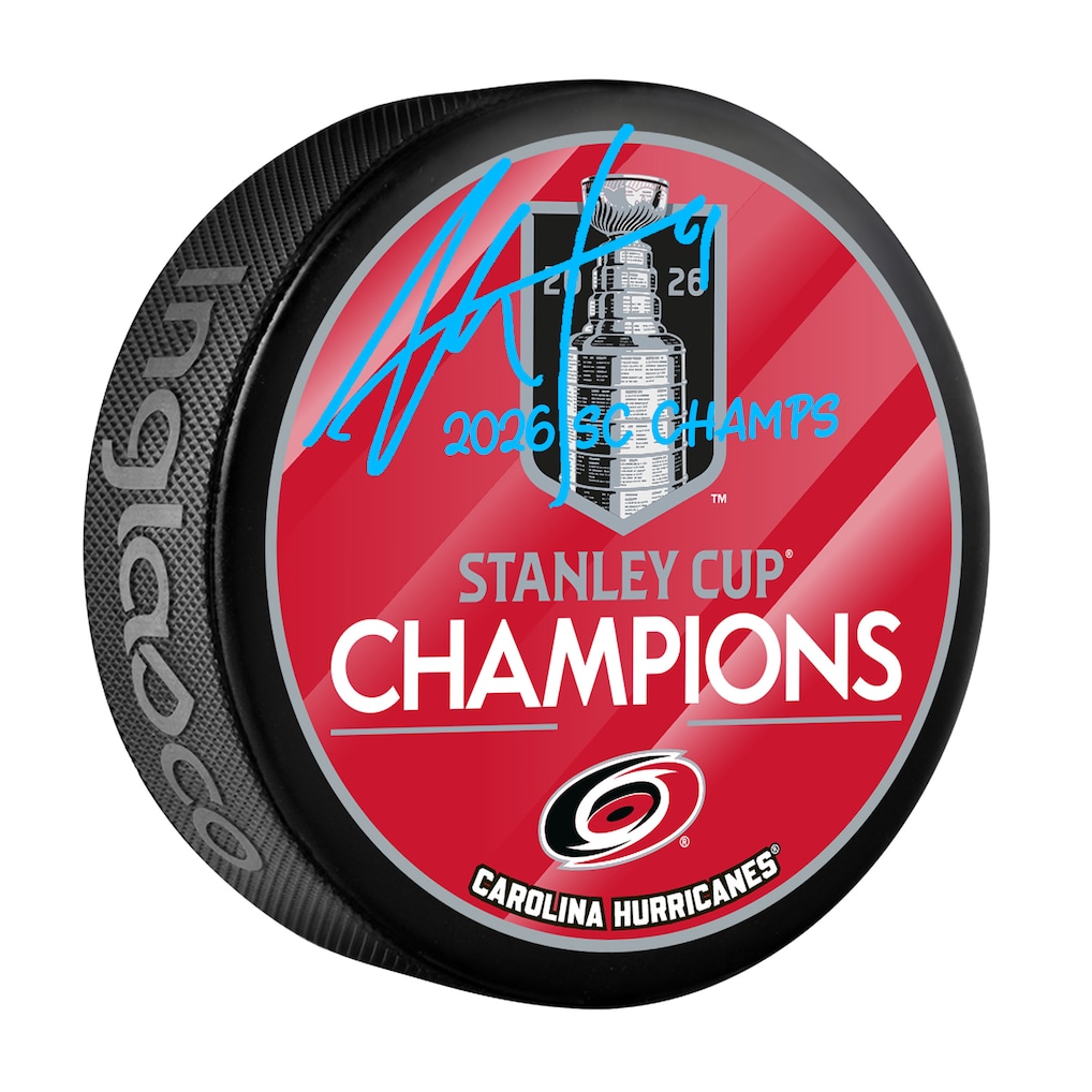 Jordan Staal Carolina Hurricanes Autographed Fanatics Authentic 2026 Stanley Cup Champions Hockey Puck