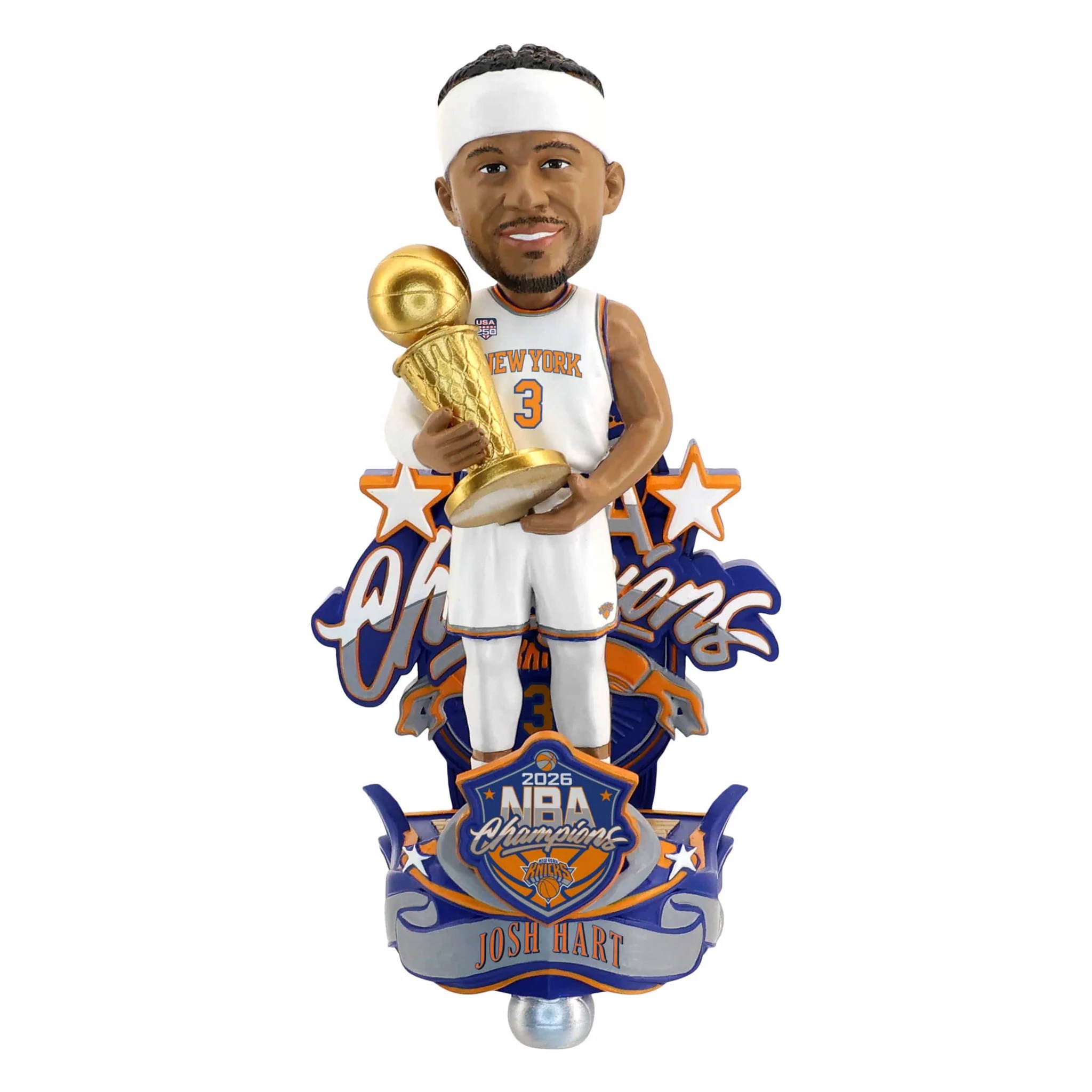 Josh Hart New York Knicks 2026 NBA Champions Celebration Bobblehead