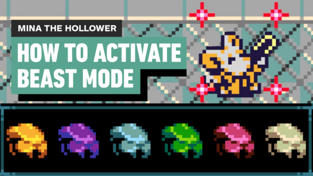 Thumbnail in retro pixel art: bold 'HOW TO ACTIVATE BEAST MODE' text over teal banner, small pixel creature on the right, and six colored gems along a black panel.