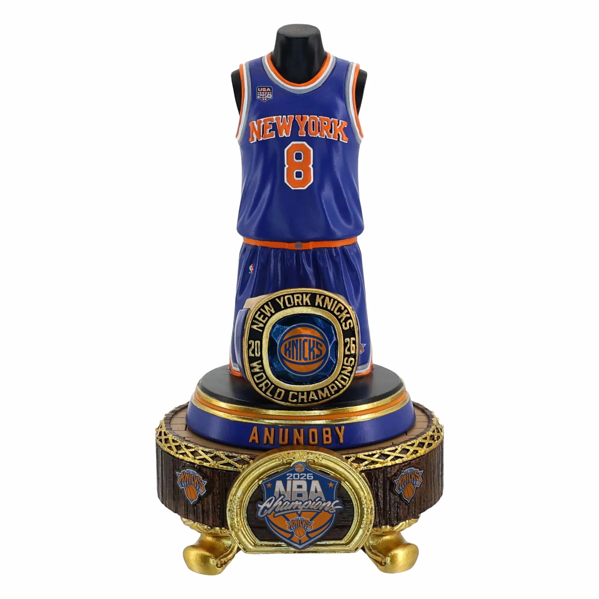 OG Anunoby New York Knicks 2026 NBA Champions Jersey Bust