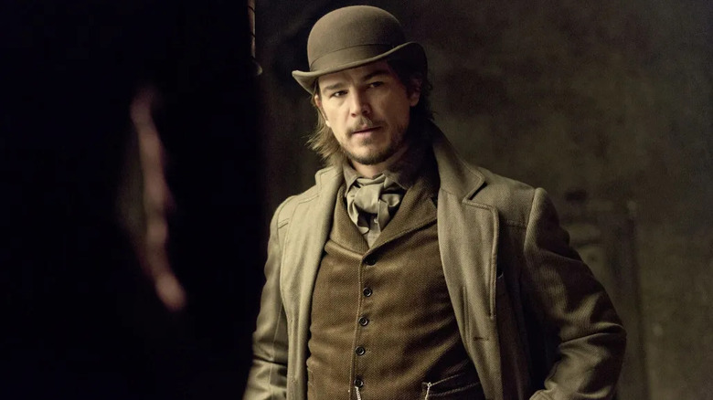 Josh Hartnett as Ethan Chandler can't believe his eyes in Penny Dreadful
