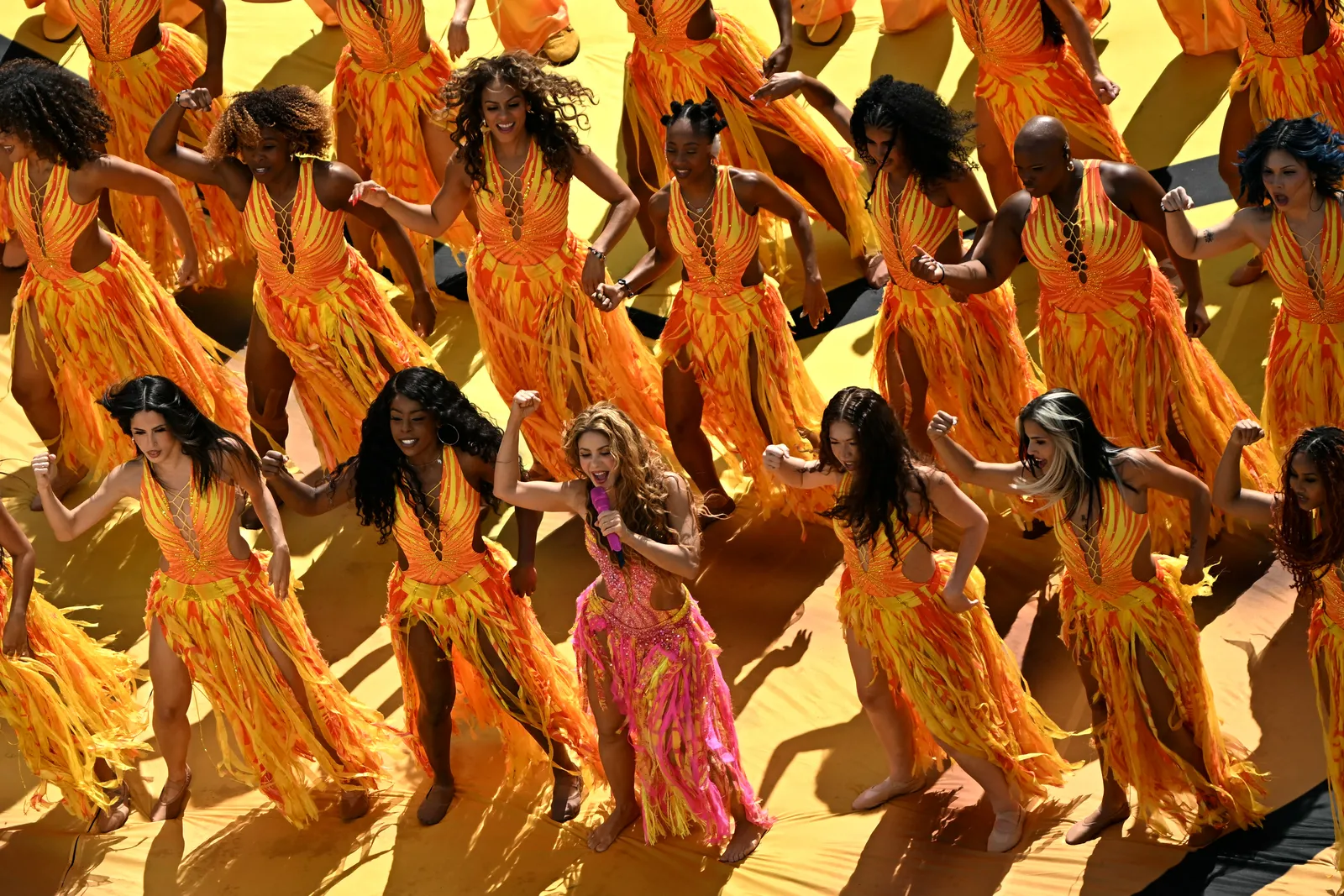Image may contain Shakira Dancing Leisure Activities Person Adult Wedding People Face and Head