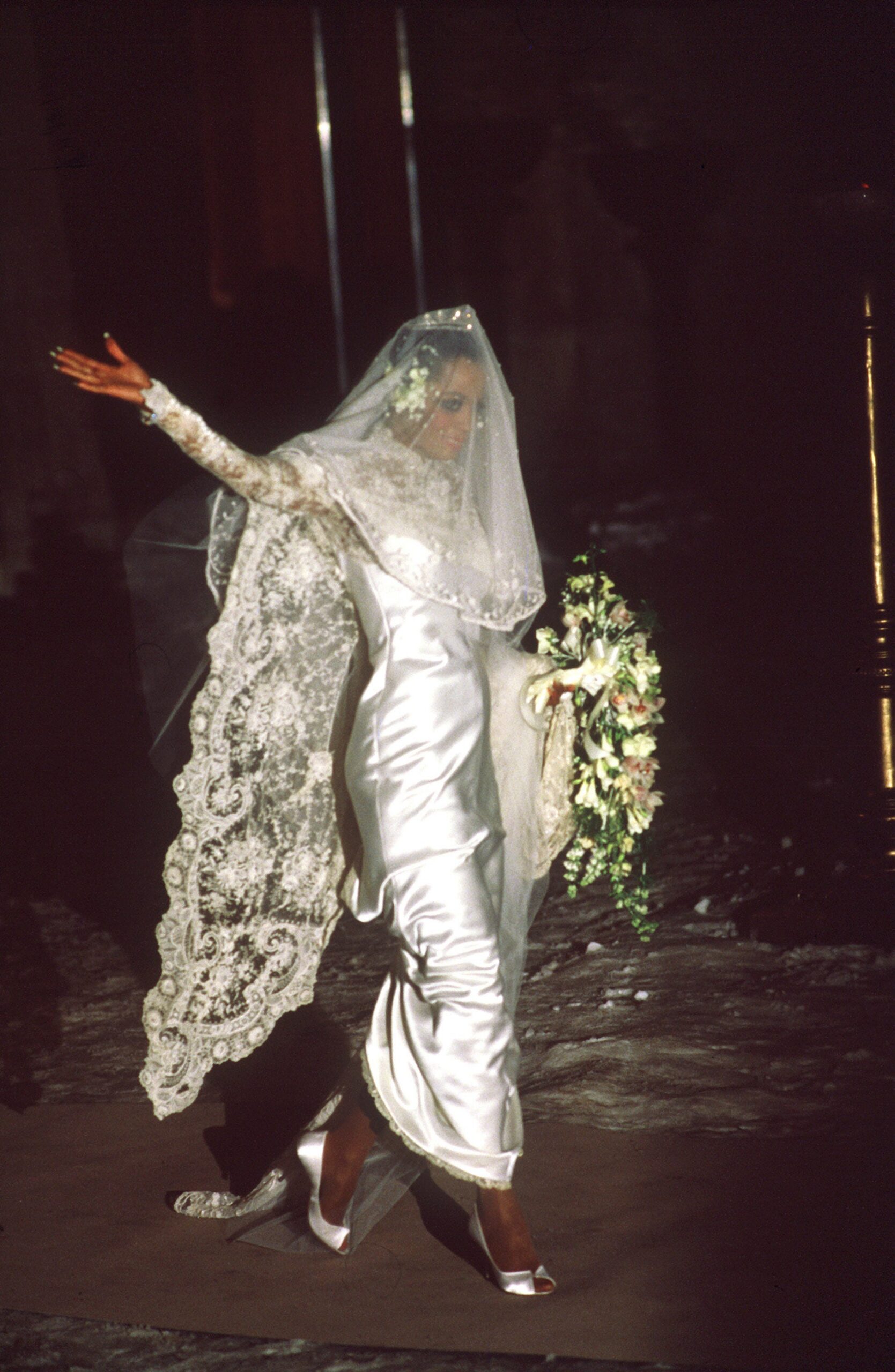 Diana Ross at her wedding