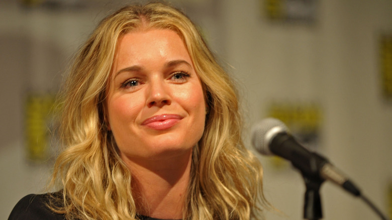 Rebecca Romijn speaks at the "Eastwick" pilot screening at Comic-Con 2009 on July 25, 2009