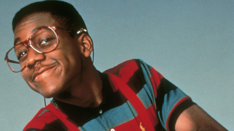 Jaleel White poses as Steve Urkel in a promo for Family Matters (1989)