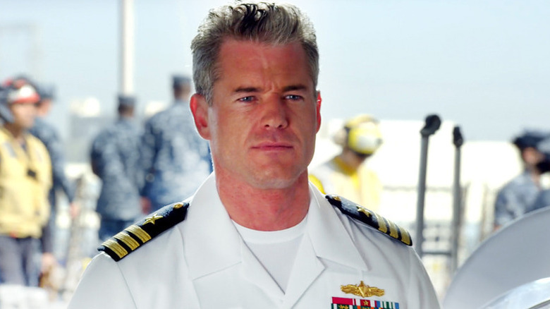 Captain Tom Chandler (Eric Dane) wearing a Navy uniform on "The Last Ship."