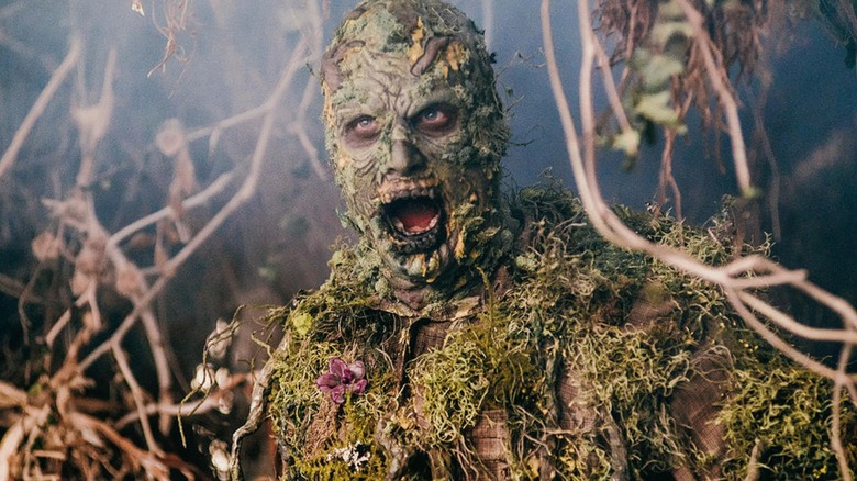 A close-up of a moss-covered zombie on "Z Nation."