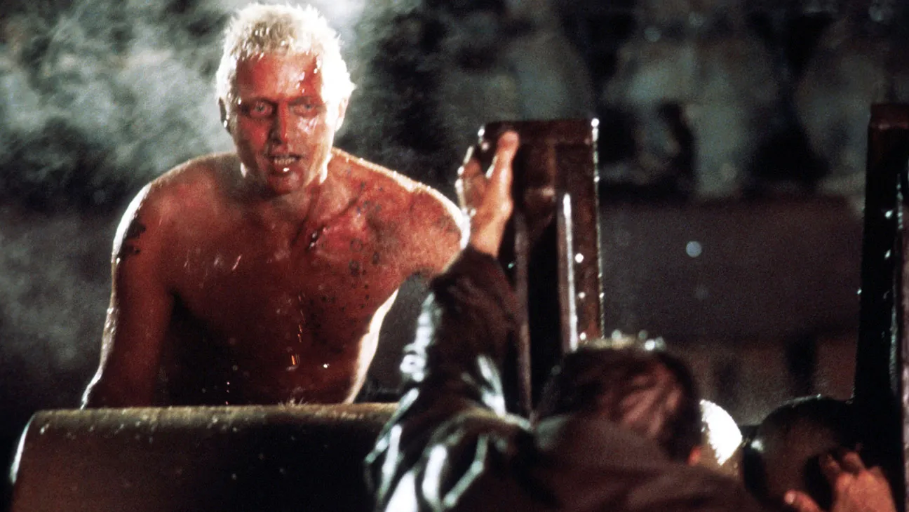 BLADE RUNNER, from left: Rutger Hauer, Harrison Ford, 1982.