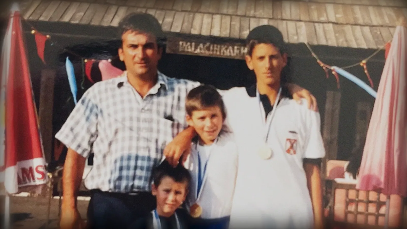 Image may contain Mauro Colagreco Novak Djokovic Martin Spanjers Face Head Person Photography Portrait and People