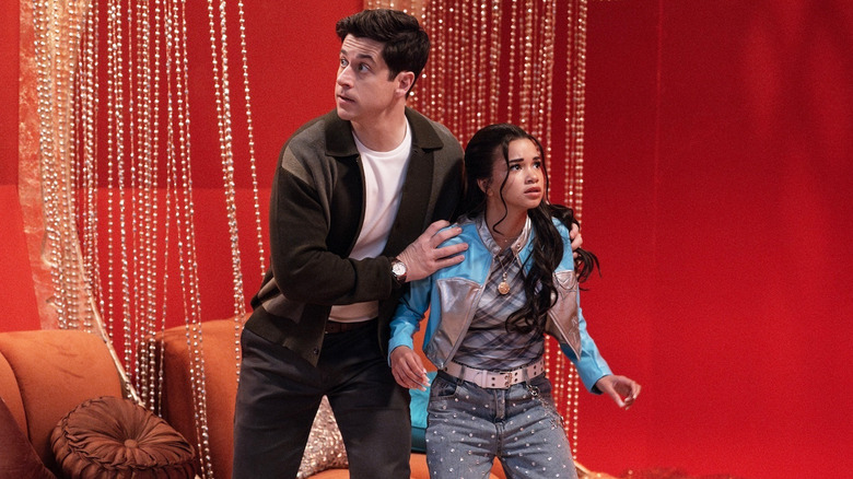 Justin and Billie on Wizards Beyond Waverly Place