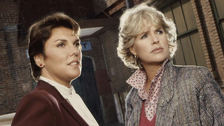 Tyne Daly and Sharon Gless in "Cagney & Lacey."