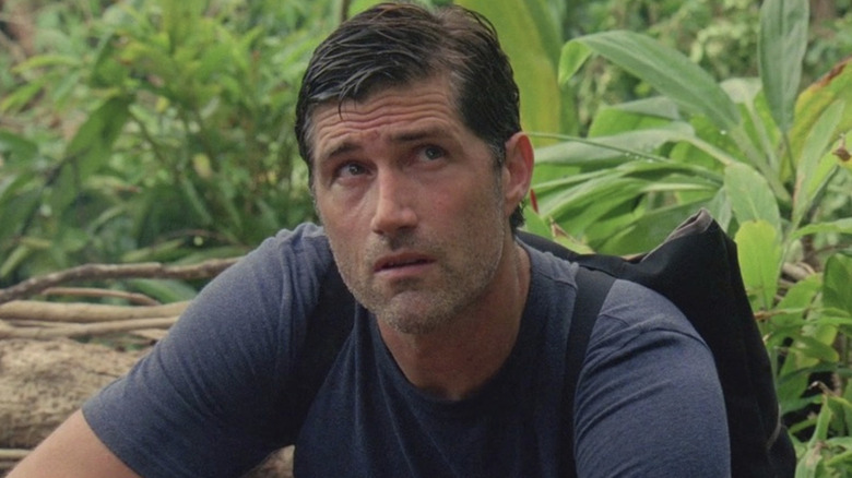 Jack sits in the jungle in "Lost"