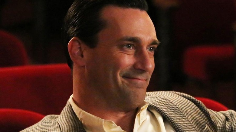 Don Draper smiling in "Mad Men"