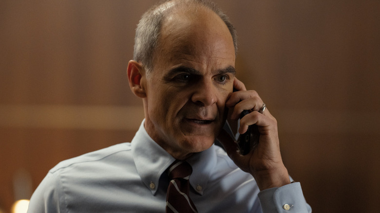 Bryon Westfield on the phone in "Lioness" (2023)