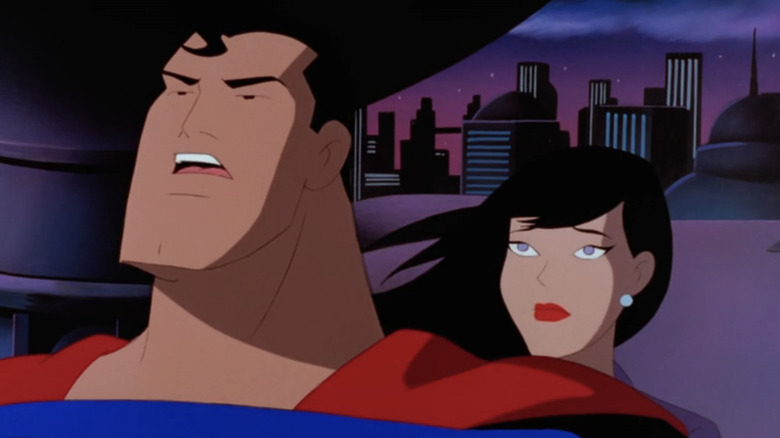 Superman and Lois Lane on Superman: The Animated Series