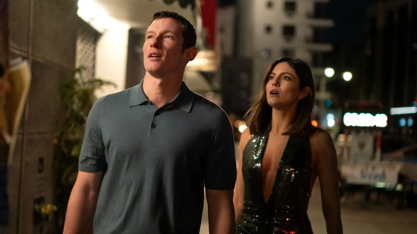 - ShowBiz.com Callum Turner and Monica Barbaro in a scene from the movie One Night Only