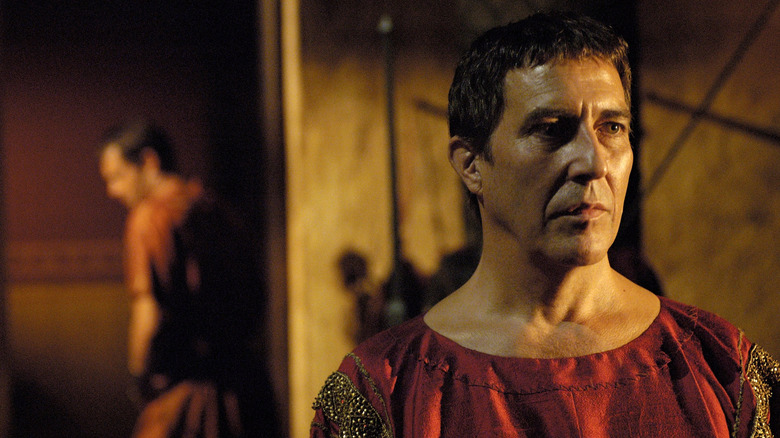 Julius Caesar looking concerned