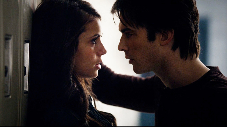 Elena and Damon on The Vampire Diaries