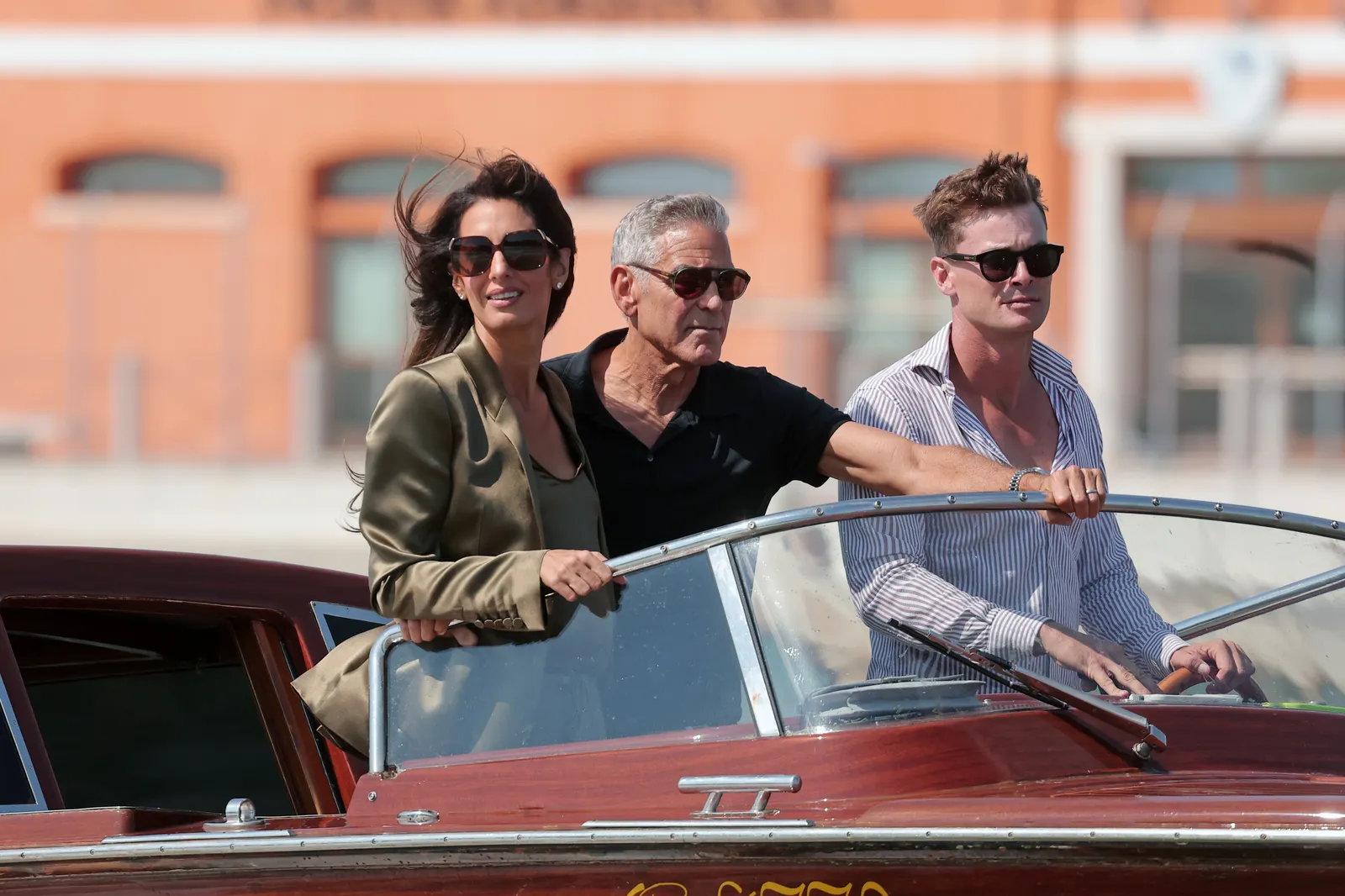 Image may contain George Clooney Amal Clooney Accessories Sunglasses Adult Person Face Head and Photography