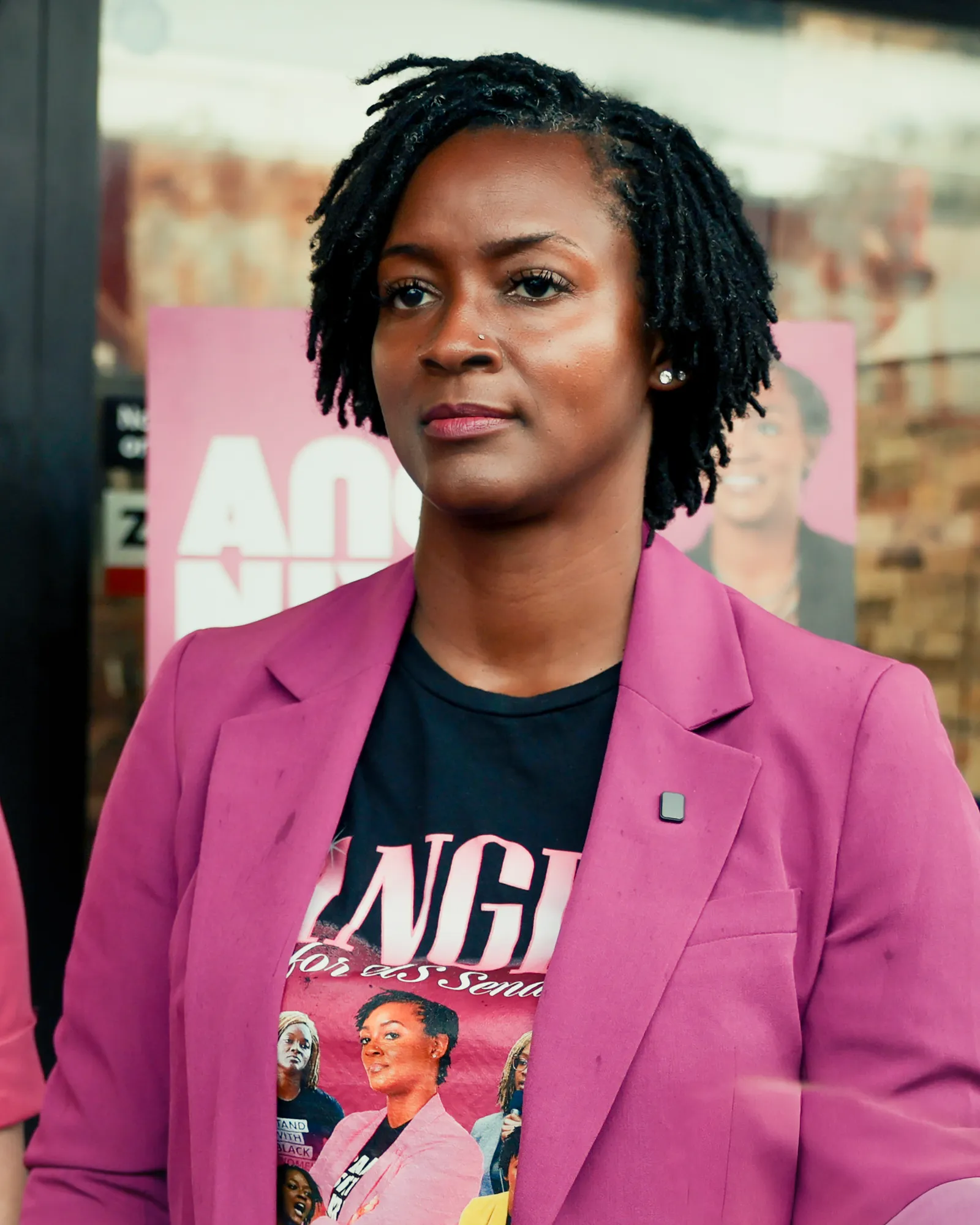 Image may contain MarieClmentine Anuarite Nengapeta Head Person Face Adult Black Hair Hair Clothing and Coat