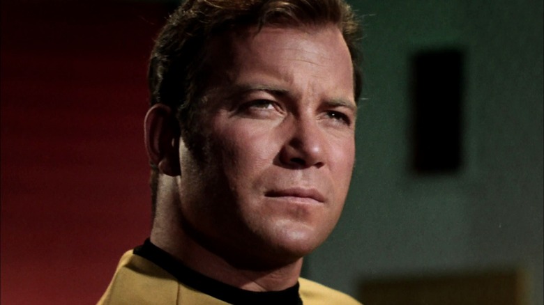 Captain Kirk on the bridge of the Enterprise in "Star Trek: The Original Series" (1966)