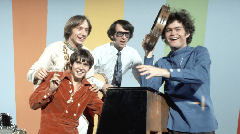 The Monkees on set