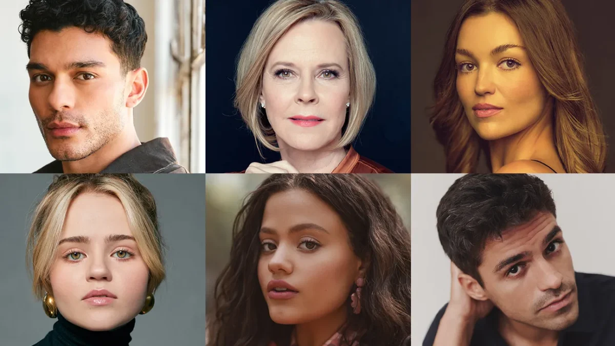 Six portrait headshots arranged in a two-by-three grid against varied studio backgrounds.