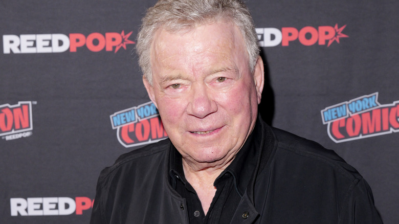 Older man in a black jacket poses before a ReedPop and New York Comic Con backdrop.